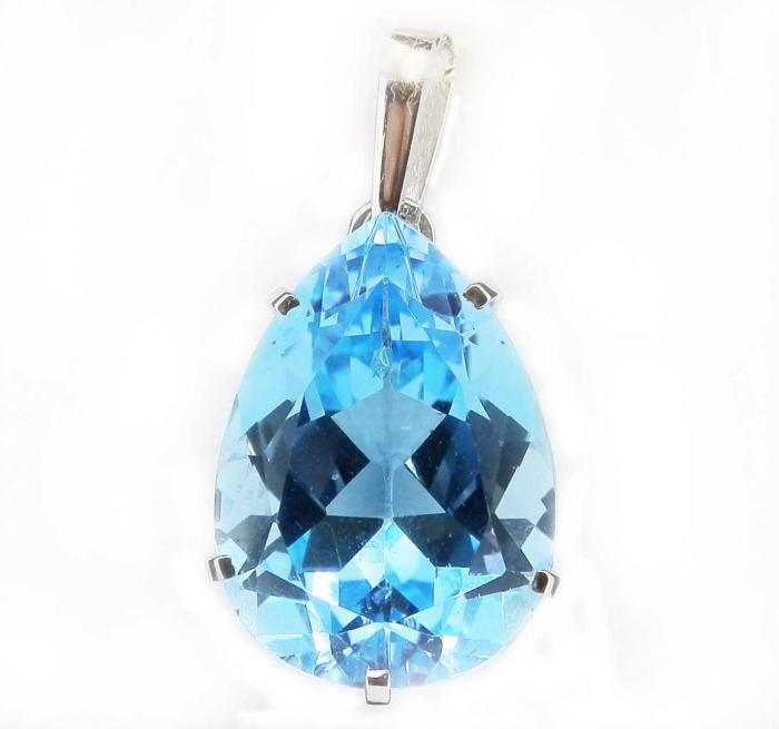 Bijoux topaze bleue best sale