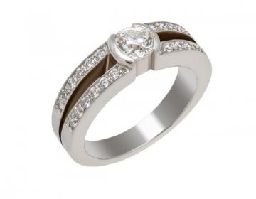 BAGUE SOLITAIRE DIAMANTS