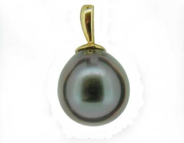Pendentif perle ovale de tahiti