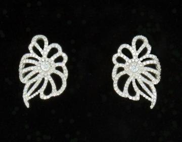 Boucles d'oreilles fleurs baroques