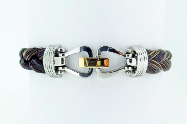 Bracelet en crin de cheval tressé