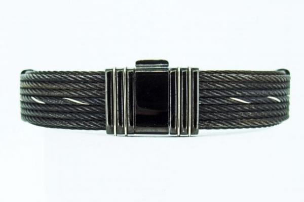 Bracelet en câble noir