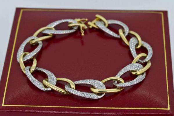 Bracelets mailles bicolores