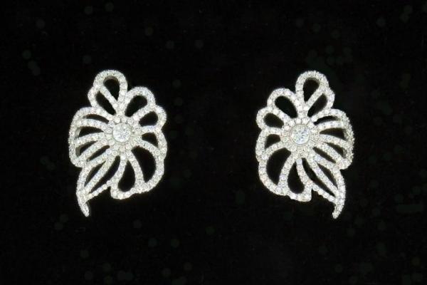 Boucles d'oreilles fleurs baroques