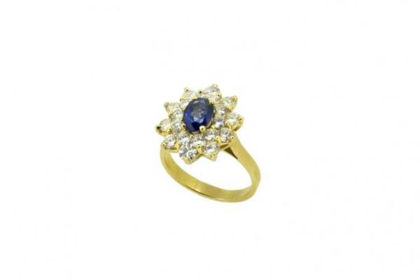 BAGUE MARGUERITE SAPHIR