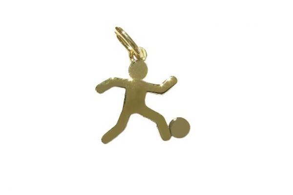 Pendentif en or 18 carats - Pictogramme Sportif Football 15mm