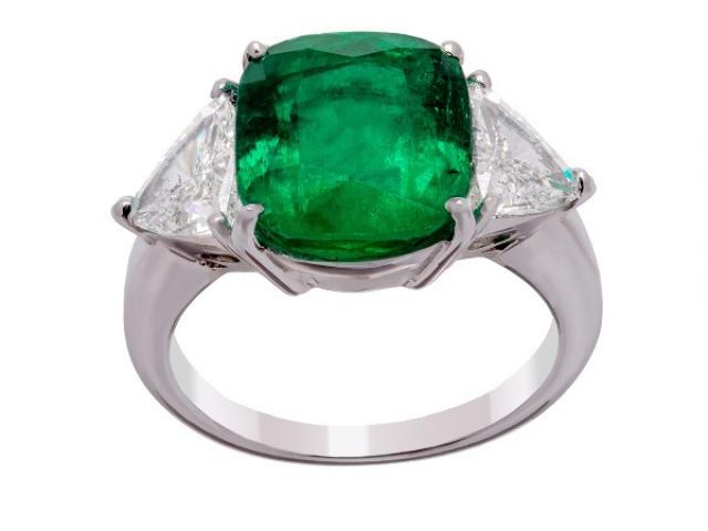 bague emeraude et diamants or gemmes paris