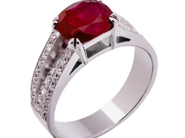 bague rubis et diamants or 18 carats Or-Gemmes