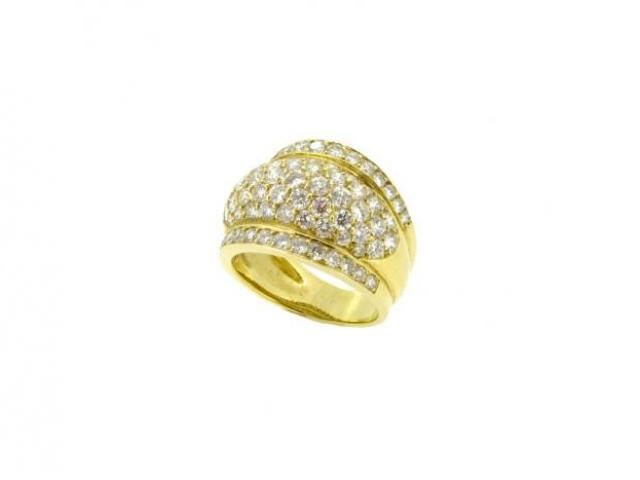 BAGUE SERTI DIAMANTS