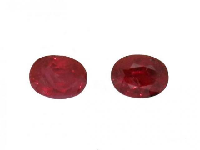  2 Rubis de TANZANIE 3.89 cts Certifiés GRS