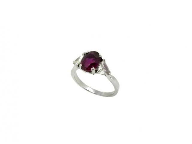 Bague rubis et diamants