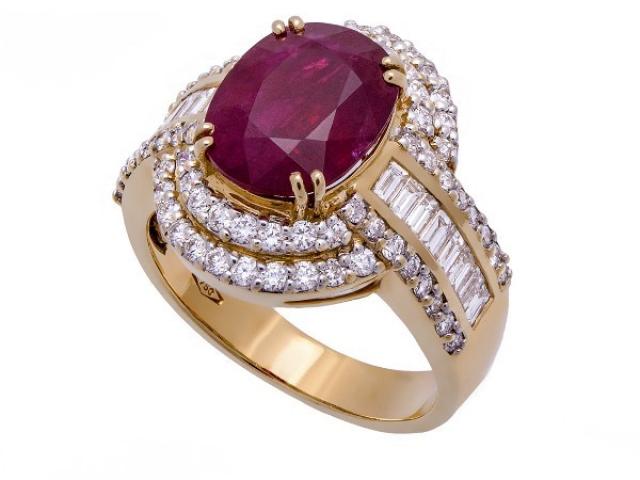 Bague rubis et diamants Or-Gemmes