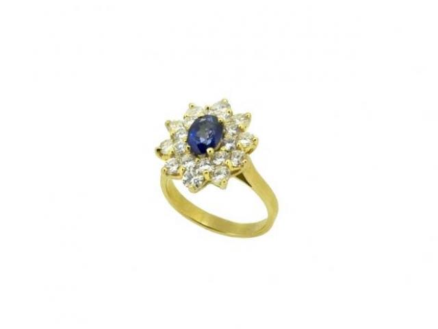 BAGUE MARGUERITE SAPHIR