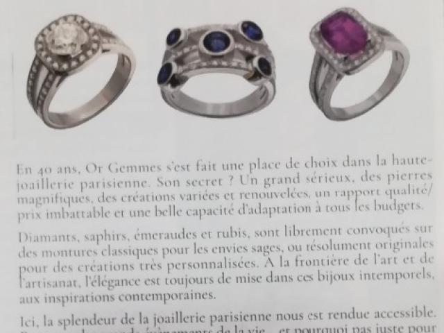 Or-Gemmes dans le magazine Gala du 28 mars 2018