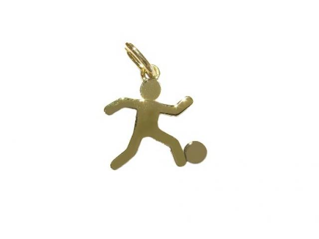Pendentif en or 18 carats - Pictogramme Sportif Football 15mm
